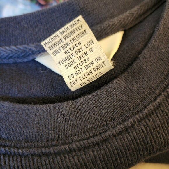 GEAR FOR SPORT ASTROS PULLOVER 100% COTTON SWEATER LONG SLEEVE CREW NECK NAVY - Picture 9 of 11